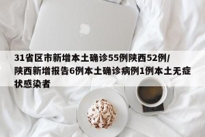 31省区市新增本土确诊55例陕西52例/陕西新增报告6例本土确诊病例1例本土无症状感染者