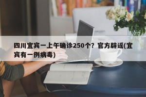 四川宜宾一上午确诊250个？官方辟谣(宜宾有一例病毒)
